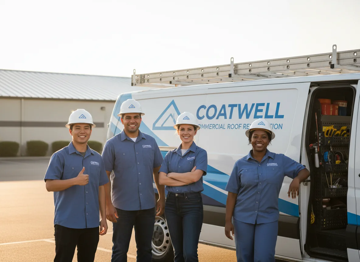 Commercial roof coating company in Wales Center, NY